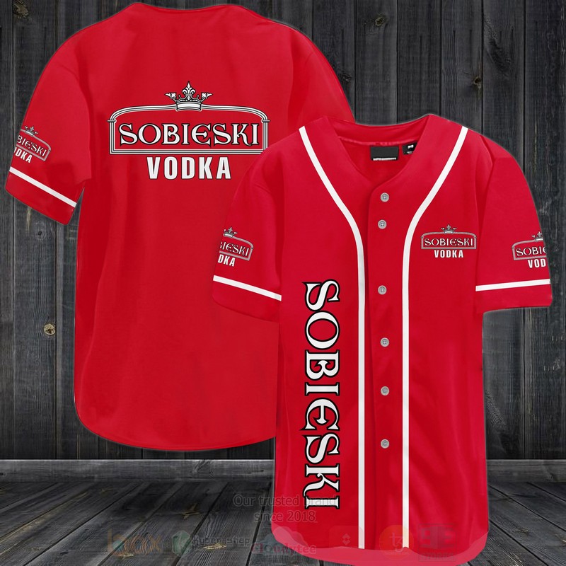 TOP Sobieski Vodka AOP Baseball Jersey Shirt 2
