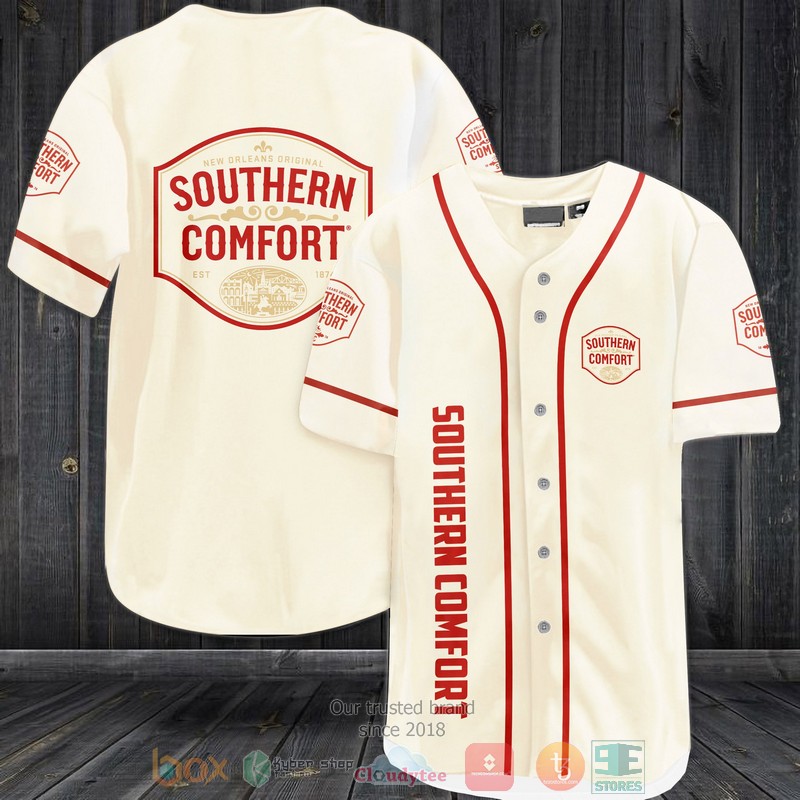 NEW Southern Comfort white red Baseball shirt 3