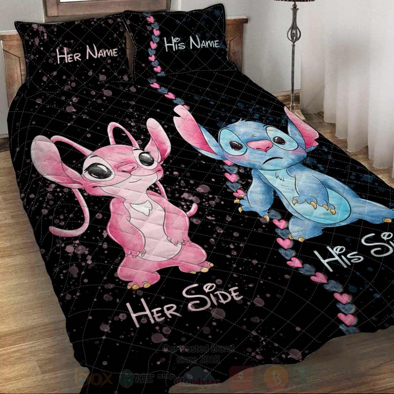 TOP Stitch and Angel Personalized Custom Quilt Bedding Set 8