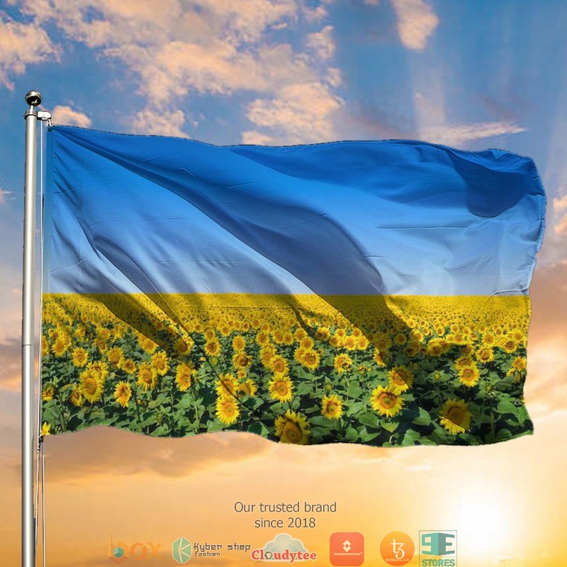 HOT Sunflower Ukraine Stand With Ukraine support flag 10