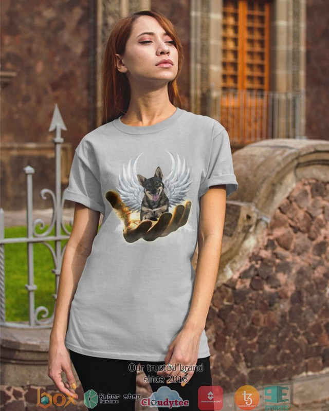 NEW Swedish Vallhund Golden Hand Heaven Wings 2d shirt, hoodie 23