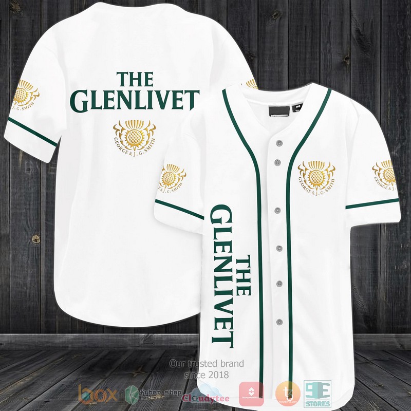 NEW The Glenlivet Whisky white Baseball shirt 3