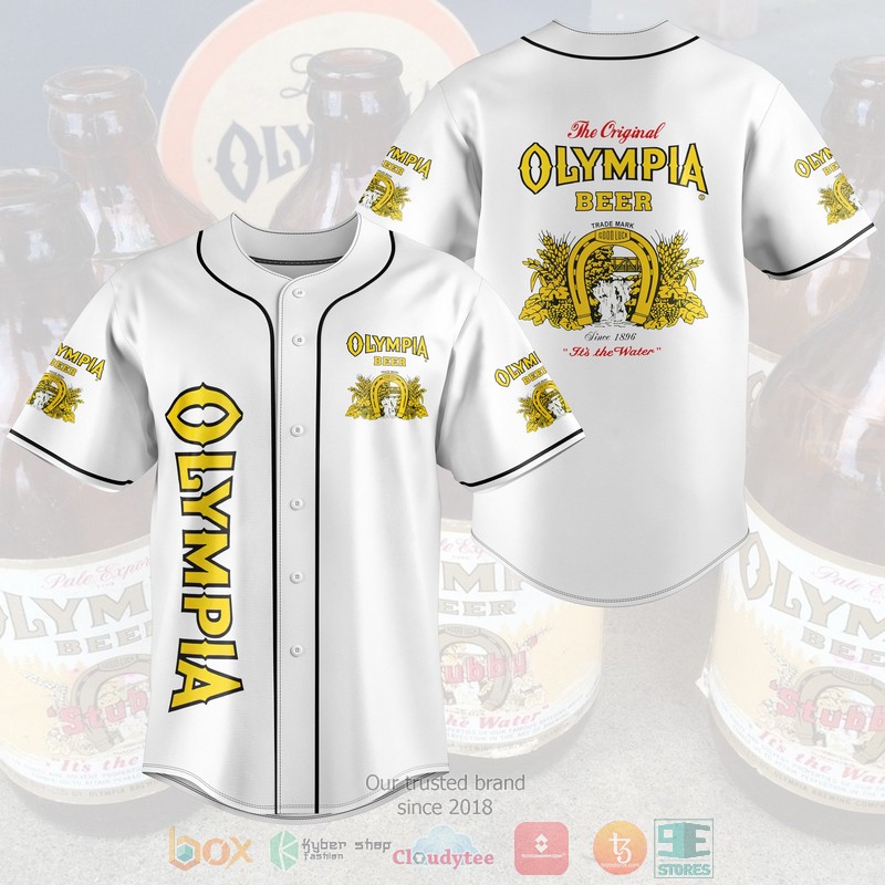 NEW The Original Olympia Beer Baseball shirt 3