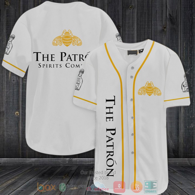 NEW The Patron Spirits Company white Baseball shirt 2