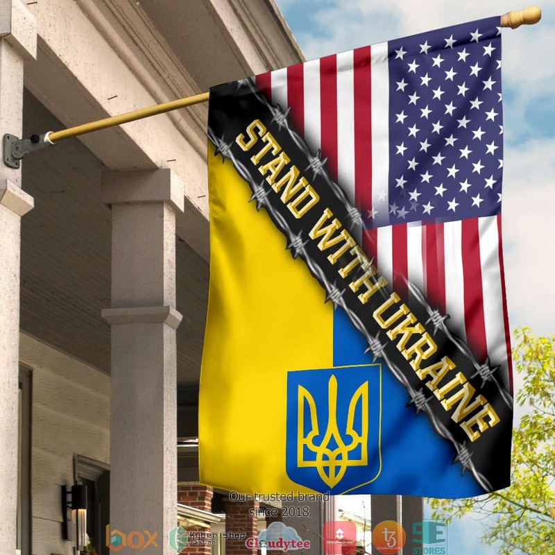 HOT USA Stand With Ukraine support flag 2