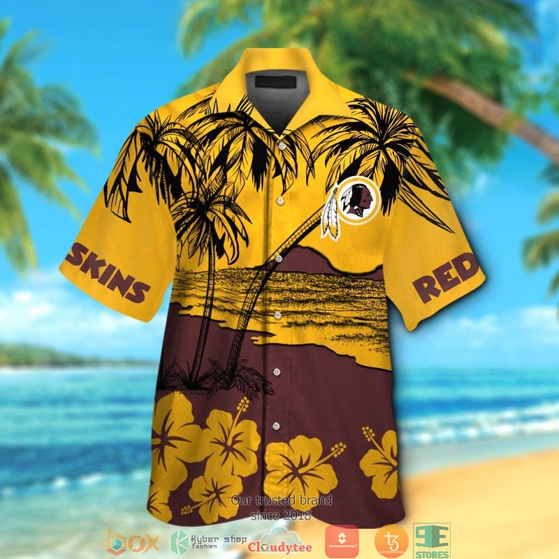 BEST NFL Washington Redskins coconut island hibiscus Hawaii Set 14