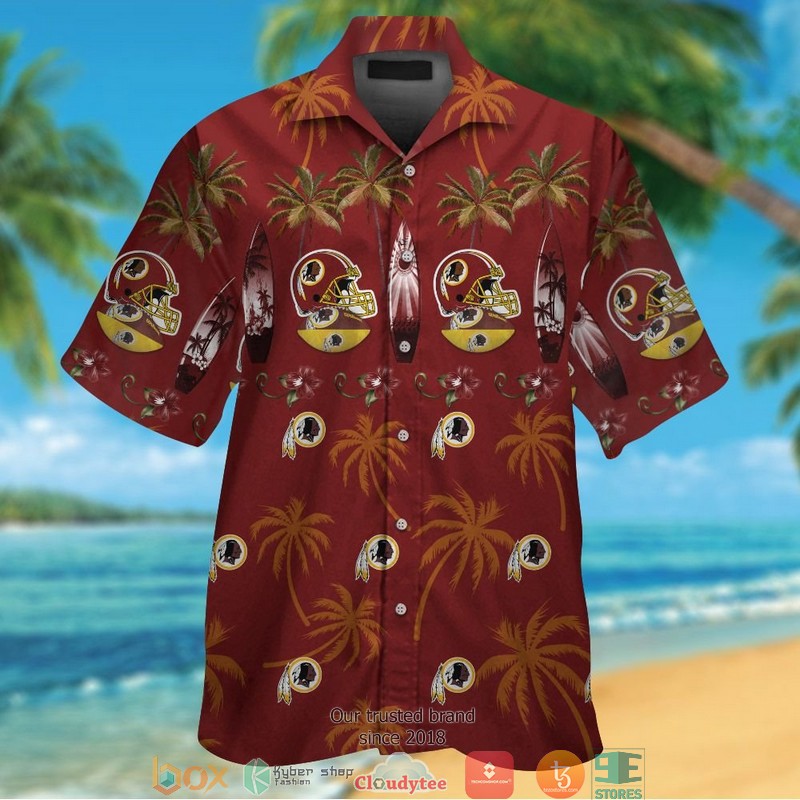 BEST NFL Washington Redskins coconut pattern Hawaii Set