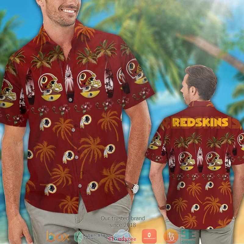 BEST NFL Washington Redskins coconut pattern Hawaii Set 18