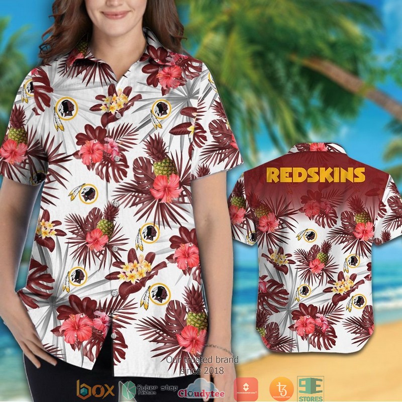 BEST NFL Washington Redskins hibiscus pineapple Hawaii Set 8