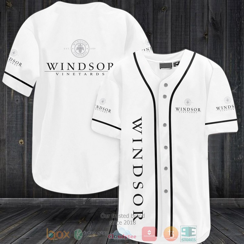 NEW Windsor Vineyards white Baseball shirt 2