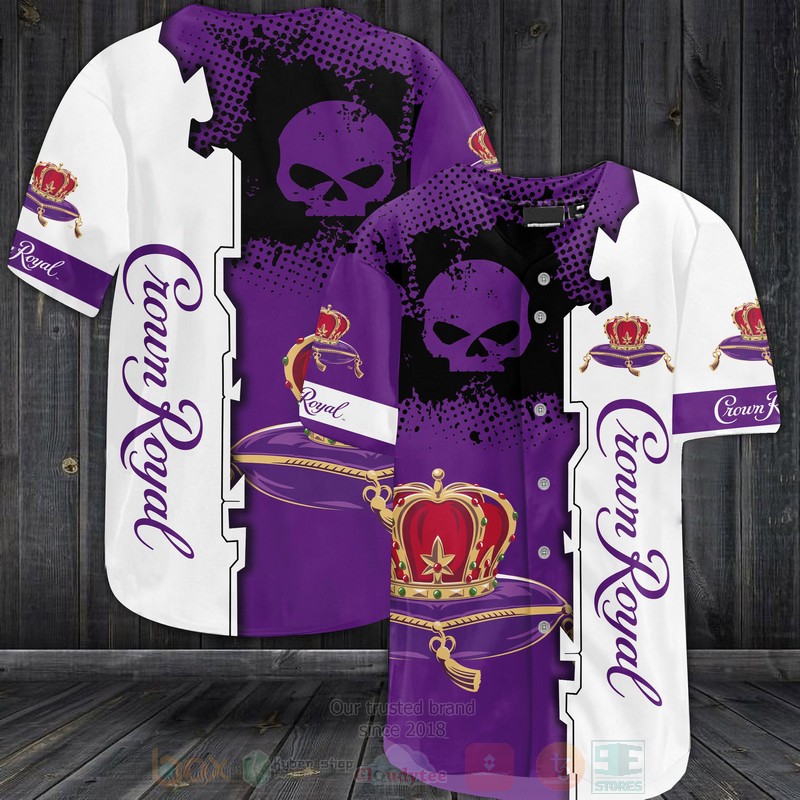 TOP Crown Royal Skull Baseball-Shirt 2