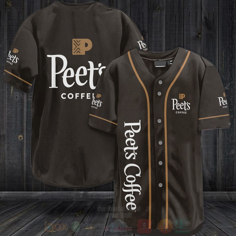 TOP Peets Coffee AOP Baseball Jersey Shirt 2