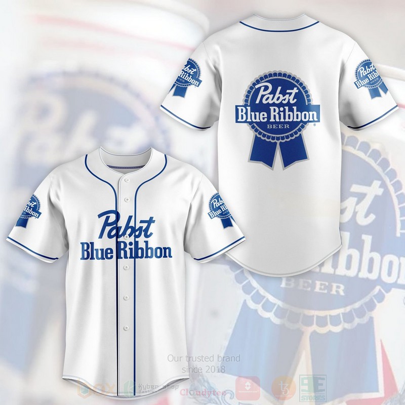 TOP Pabst Blue Ribbon AOP Baseball Jersey Shirt 3