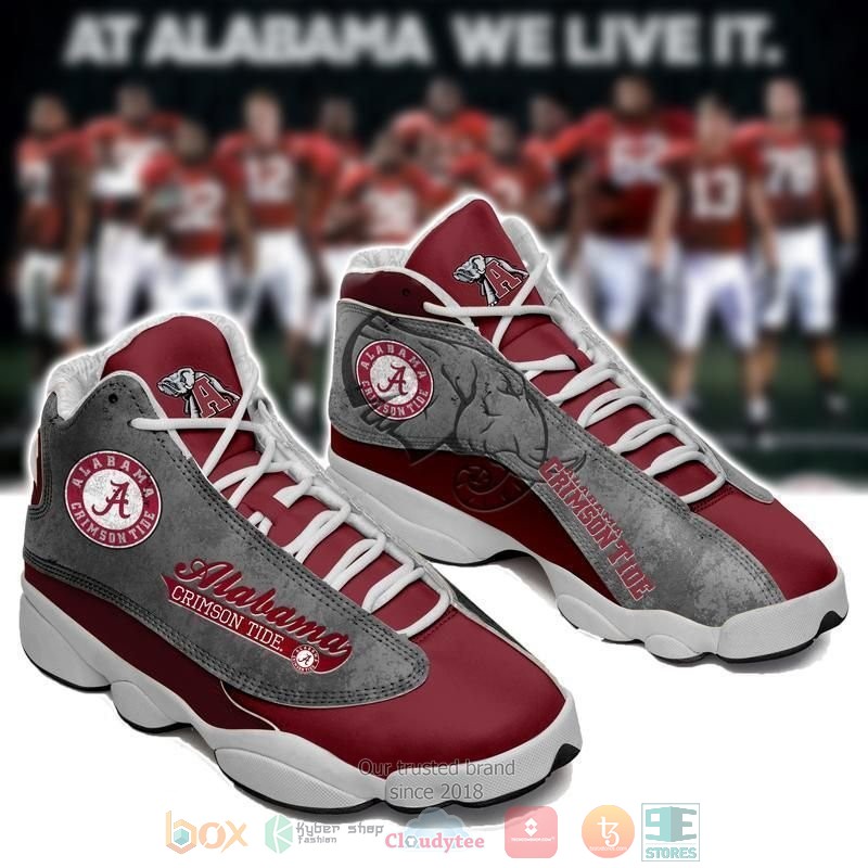 HOT Alabama Crimson Tide Football Team NCAA logo Air Jordan 13 sneakers 2