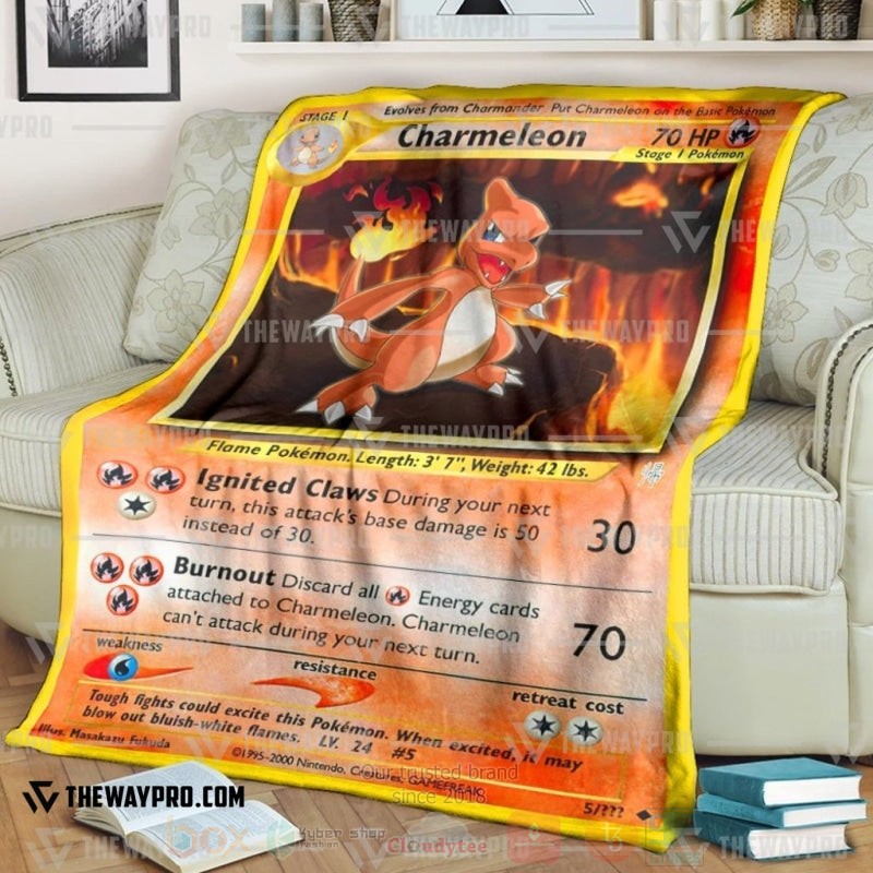 TOP Pokemon Anime Charmeleon Soft Blanket 7