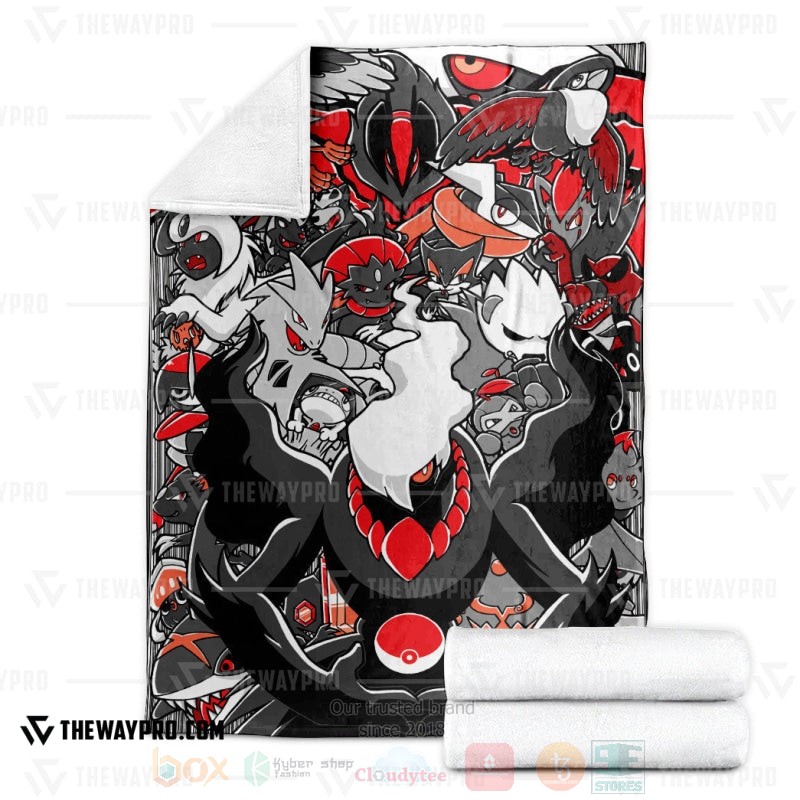 TOP Pokemon Anime Dark 2 Darkrai Soft Blanket 3 TOP Pokemon Anime Dark 2 Darkrai Soft Blanket - Image 3