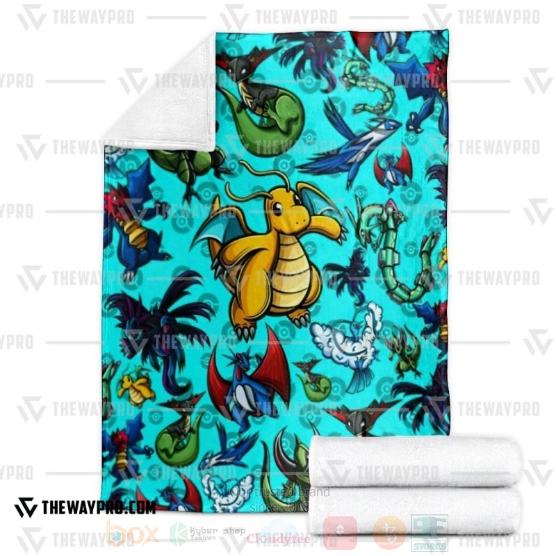 TOP Pokemon Anime Dragon Soft Blanket 3 TOP Pokemon Anime Dragon Soft Blanket - Image 3