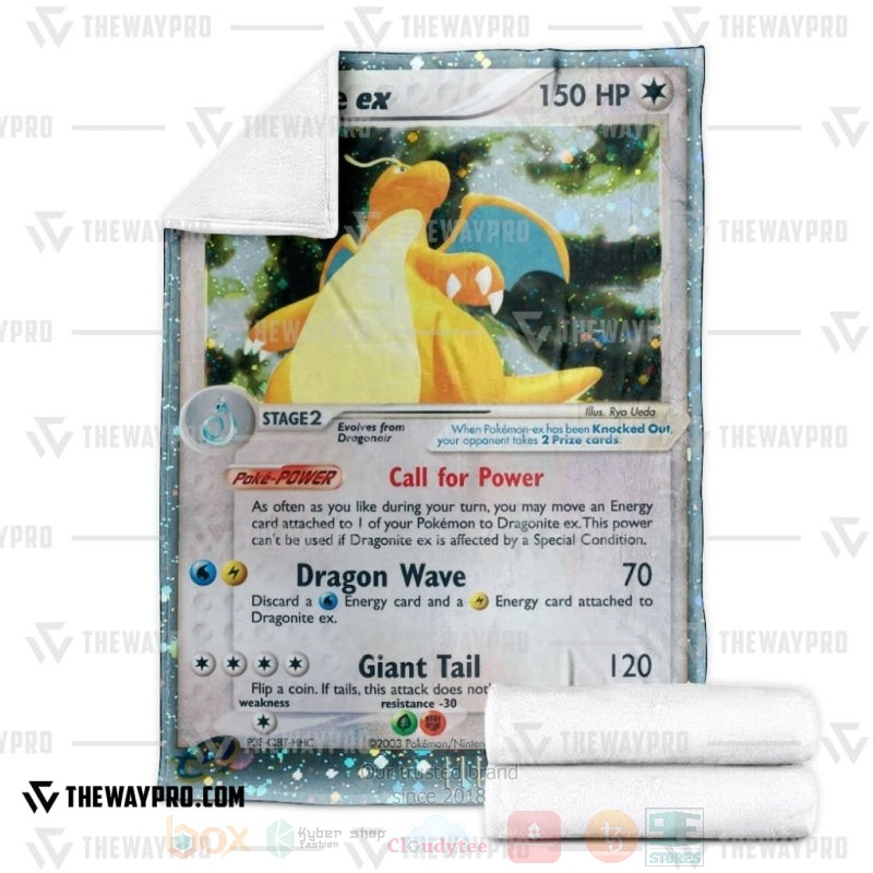 TOP Pokemon Anime Dragonite EX Dragon Soft Blanket 3 TOP Pokemon Anime Dragonite EX Dragon Soft Blanket - Image 3