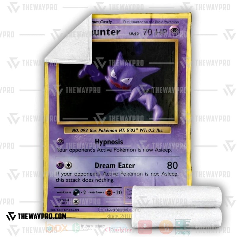 TOP Pokemon Anime Haunter Soft Blanket 3 TOP Pokemon Anime Haunter Soft Blanket - Image 3