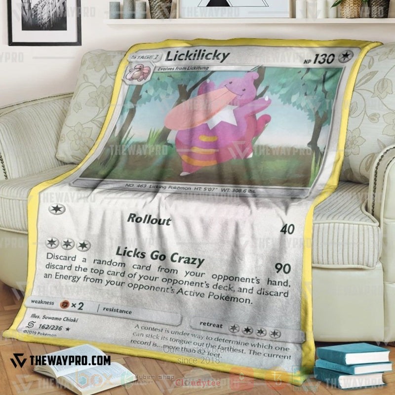 TOP Pokemon Anime Lickilicky Soft Blanket 6