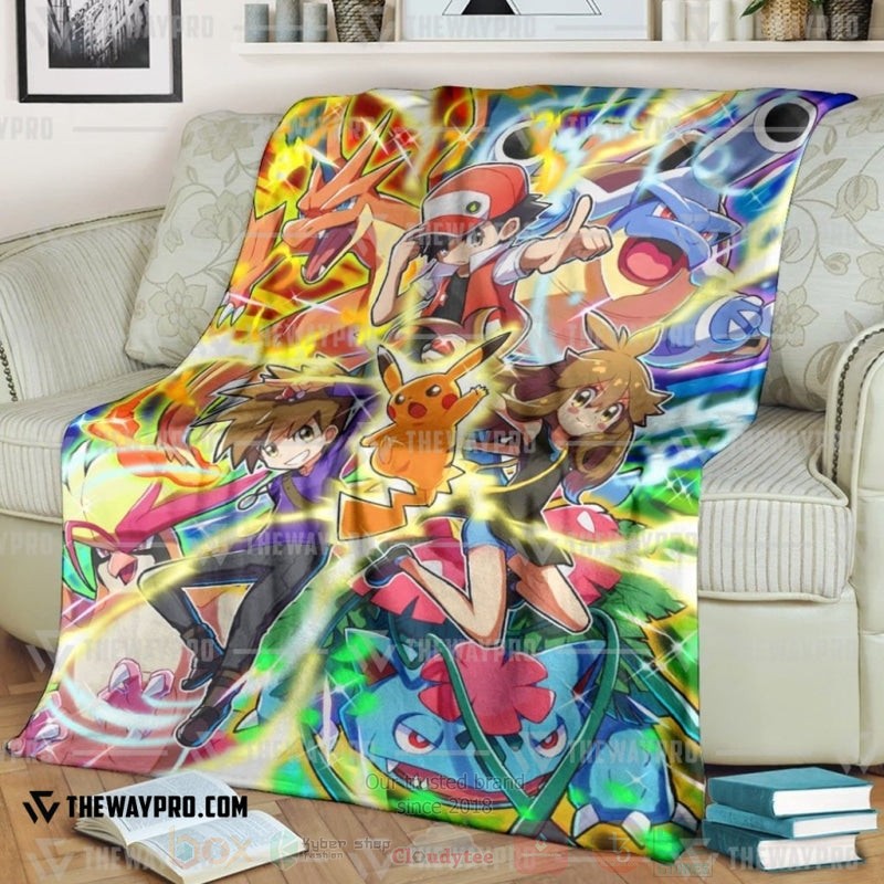 TOP Pokemon Anime Pure Gen 1 Soft Blanket 7
