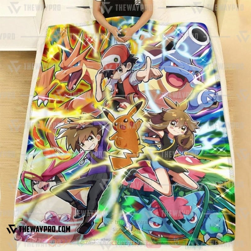 TOP Pokemon Anime Pure Gen 1 Soft Blanket 2 TOP Pokemon Anime Pure Gen 1 Soft Blanket - Image 2