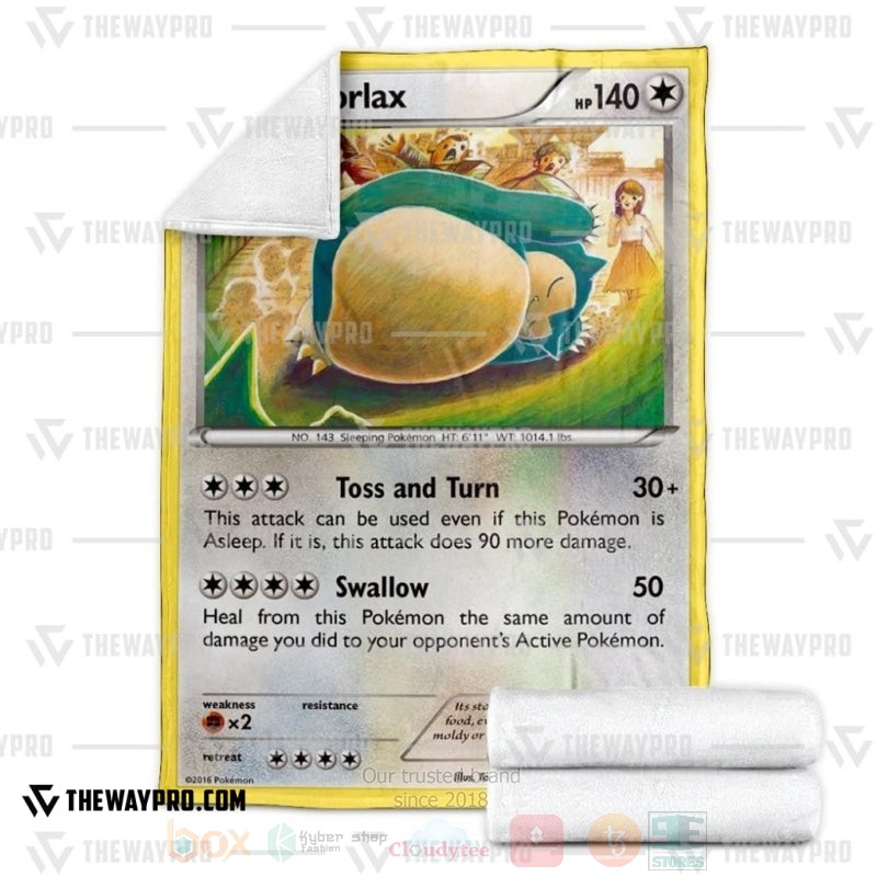 TOP Pokemon Anime Snorlax Soft Blanket 3 TOP Pokemon Anime Snorlax Soft Blanket - Image 3