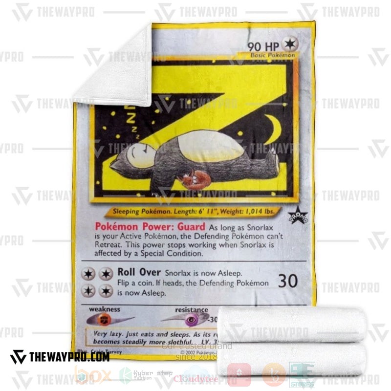 TOP Pokemon Anime Snorlax Cute Soft Blanket 3 TOP Pokemon Anime Snorlax Cute Soft Blanket - Image 3