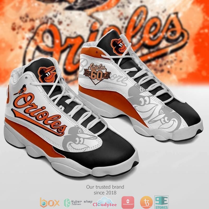 BEST Baltimore Orioles MLB Football big logo Air Jordan 13 Sneaker 2