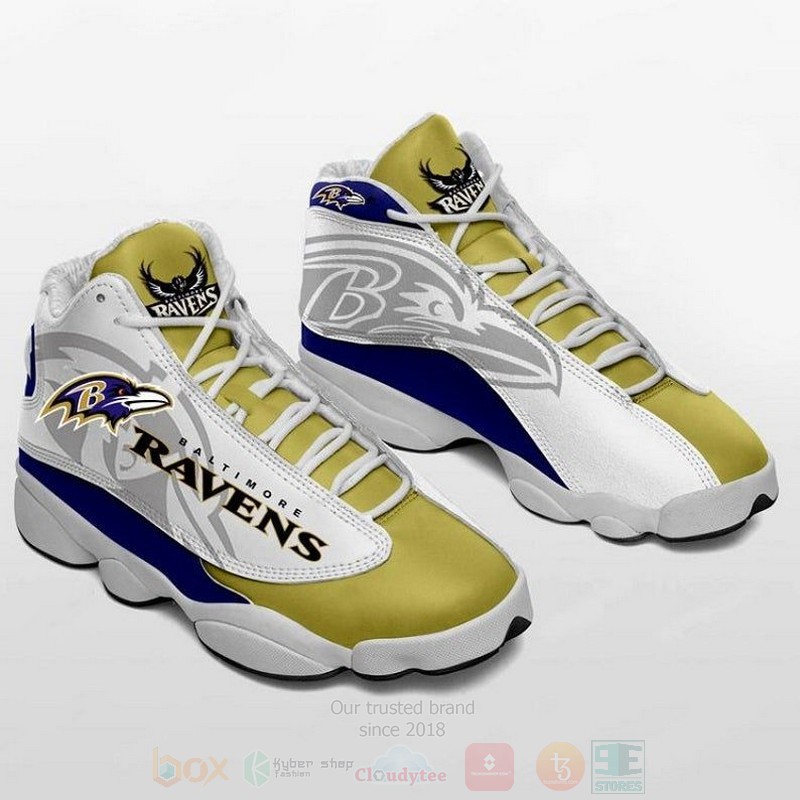 TOP Baltimore Ravens NFL Football Team Jordan 13 Retro