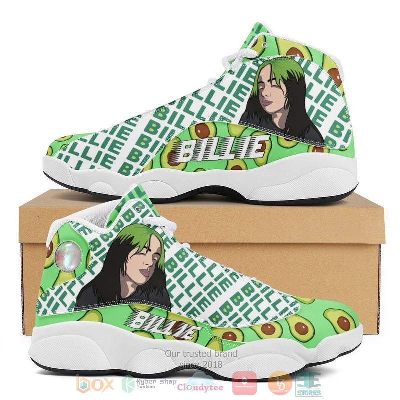 HOT Billie Eilish music Avocado Air Jordan 13 sneakers 1