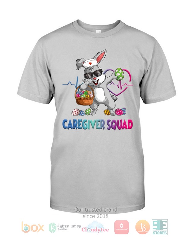 HOT Caregiver Squad Bunny Dabbing hoodie, shirt 1
