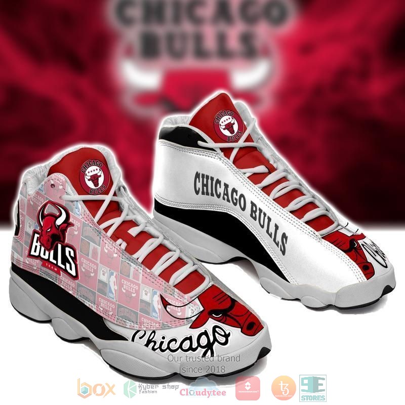 HOT Chicago Bulls Team NBA Team logo Air Jordan 13 sneakers 2