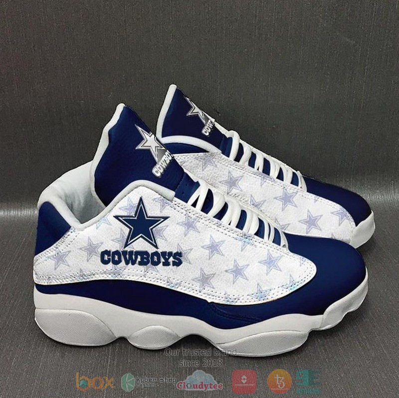 HOT Dallas Cowboys NFL blue white Air Jordan 13 sneakers 3