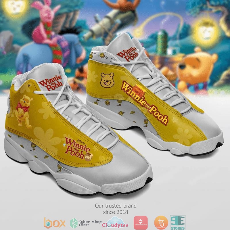 BEST Disney The Pooh Disney Winnie The Pooh Leather Air Jordan 13 Sneaker 6