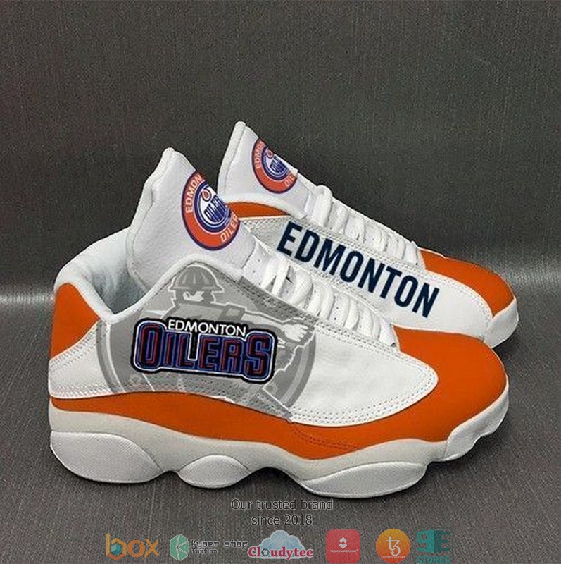 BEST Edmonton Oilers NHL Football teams big logo 30 Air Jordan 13 Sneaker 2