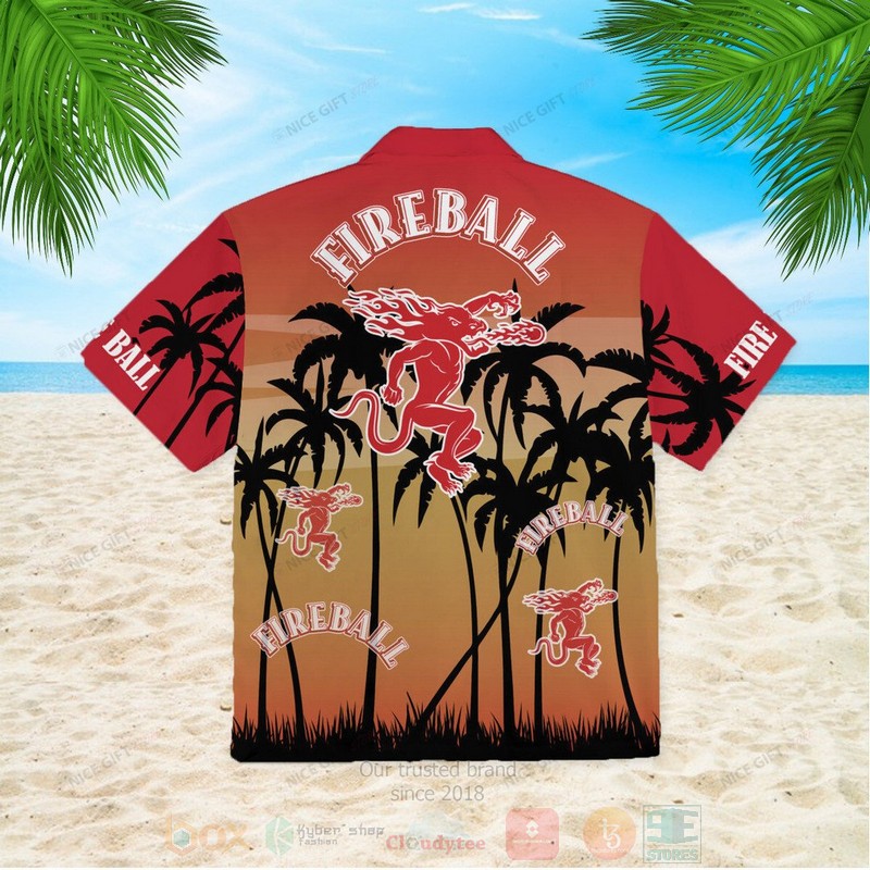 TOP Fireball Whisky All Over Print Hawaiian Shirt 3