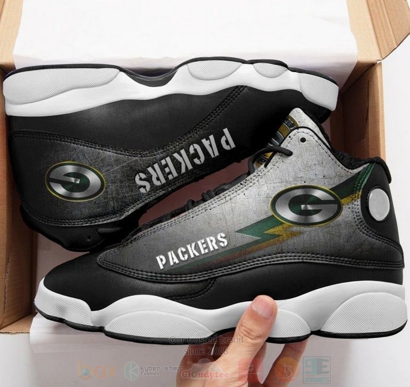 TOP Green Bay Packer NFL Big Logo Football Team Jordan 13 Retro