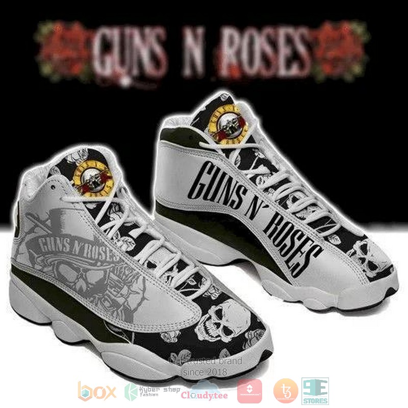 HOT Guns N Roses Rock Band Custom Tennis Air Jordan 13 sneakers 2