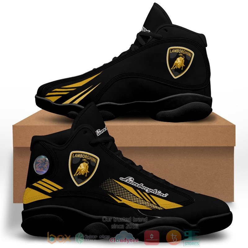 HOT Lamborghini black Air Jordan 13 sneakers 7