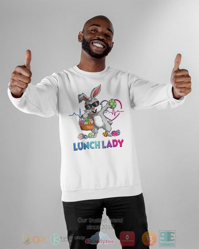 HOT Lunch Lady Bunny Dabbing hoodie, shirt 19