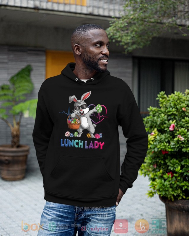 HOT Lunch Lady Bunny Dabbing hoodie, shirt 49