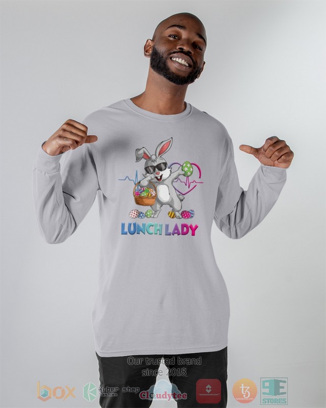 HOT Lunch Lady Bunny Dabbing hoodie, shirt 52