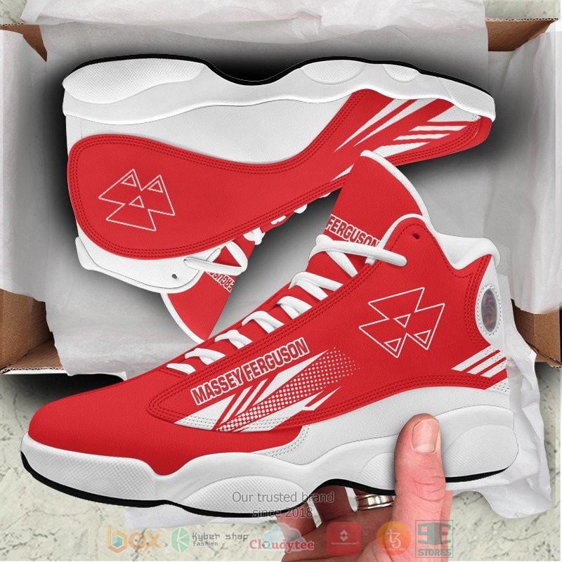 HOT Massey Ferguson red Air Jordan 13 sneakers 1