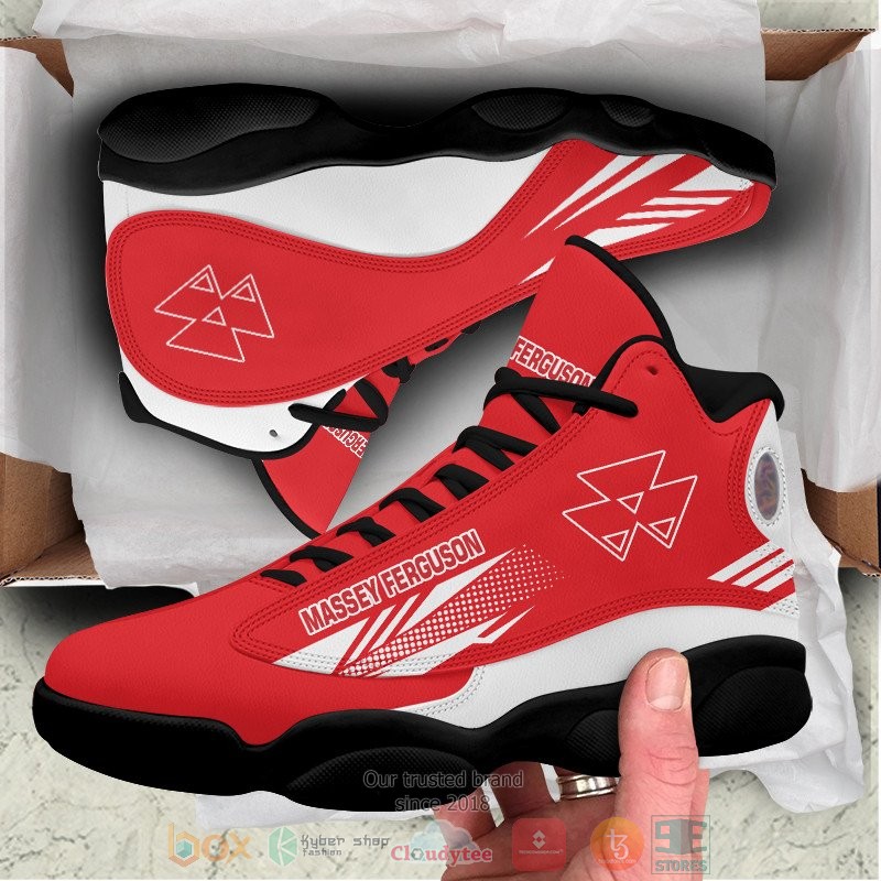 HOT Massey Ferguson red Air Jordan 13 sneakers 6