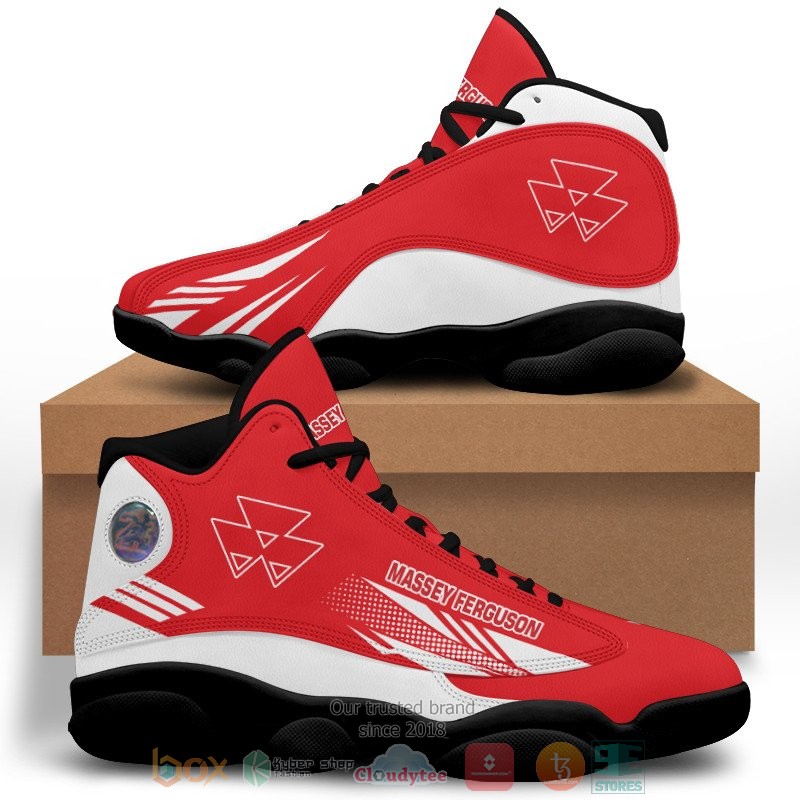 HOT Massey Ferguson red Air Jordan 13 sneakers 7