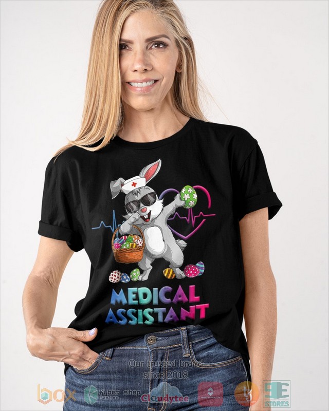 HOT Medical Assistant Bunny Dabbing hoodie, shirt 35