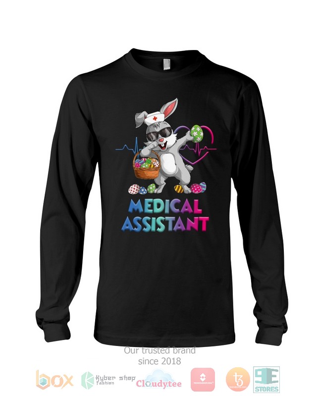 HOT Medical Assistant Bunny Dabbing hoodie, shirt 53