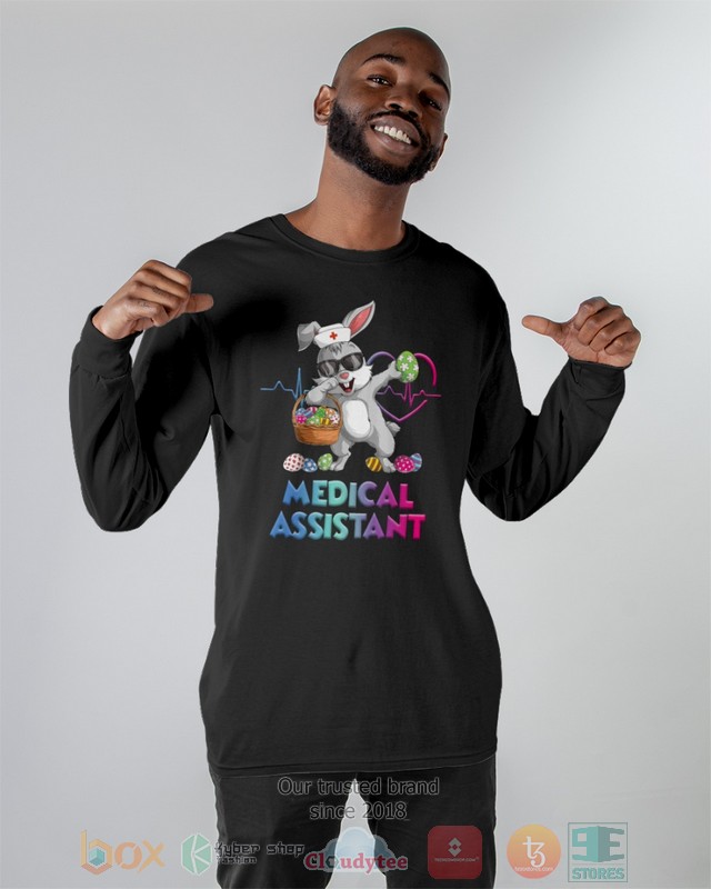 HOT Medical Assistant Bunny Dabbing hoodie, shirt 28