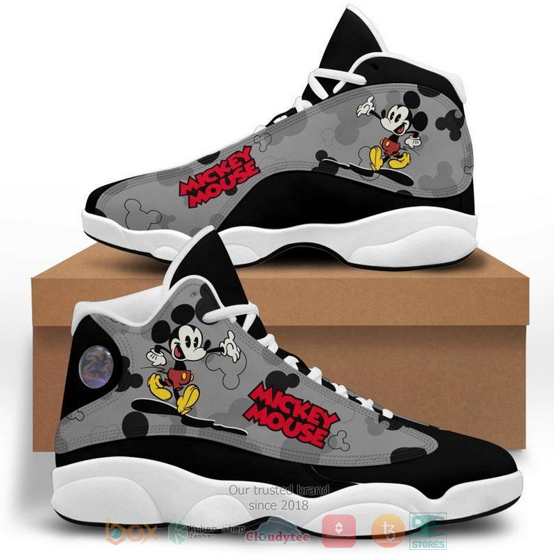 HOT Disney Mickey Mouse black red Air Jordan 13 sneakers 4